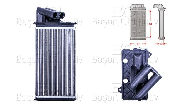 AUTOLUX KALORIFER RADYATORU MEKANIK MT-AT 260×157 MM RENAULT LAGUNA 1.6 1.8 16V 1.9DCI 1.9DTI 95-07 ESPACE 2 .0DCI 06 > ürün görseli 1