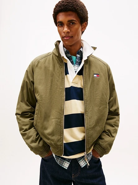 Tommy Hilfiger   TJM COTTON TWILL PADDED JACKET Erkek Yeşil Mont - DM0DM22712 ürün görseli 1