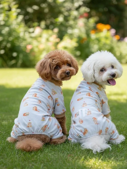 Bejjy Pamuklu Köpek Tulum Pijama - Resim 6