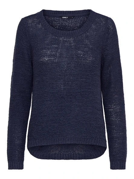 Only   ONLGEENA XO L/S PULLOVER KNT NOOS Kadın Blue UK Gömlek - 15113356 ürün görseli 1