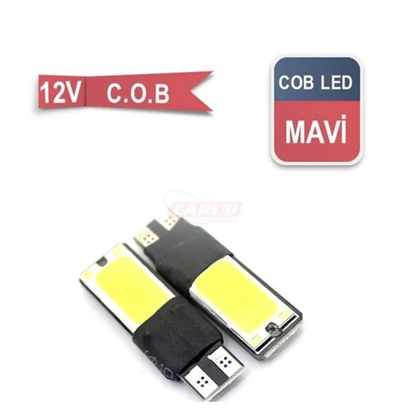 CARUB AMPUL 12V T-10  C.O.B  CANBUS  MAVİ ürün görseli 1