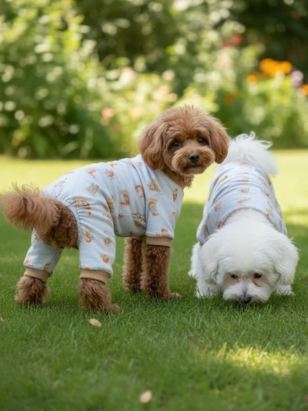 Bejjy Pamuklu Köpek Tulum Pijama - Resim 9