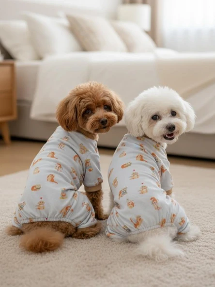 Bejjy Pamuklu Köpek Tulum Pijama - Resim 2