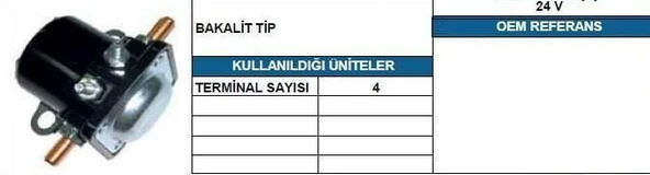 20/5 24V MARŞ ARA OTOMATİK USA TİPİ ürün görseli 1