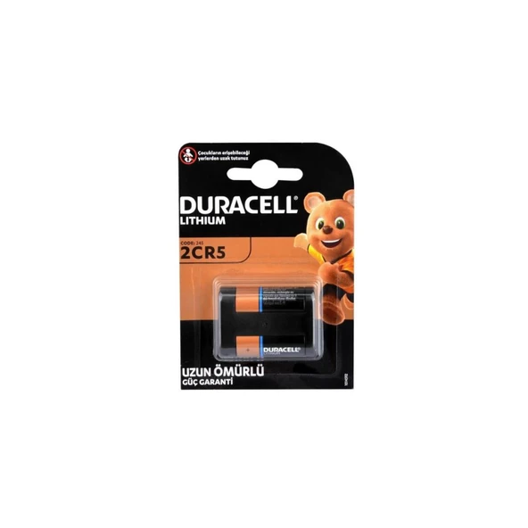Duracell DL245, 2CR5 Ultra 6V Lithium Pil 1li ürün görseli 1