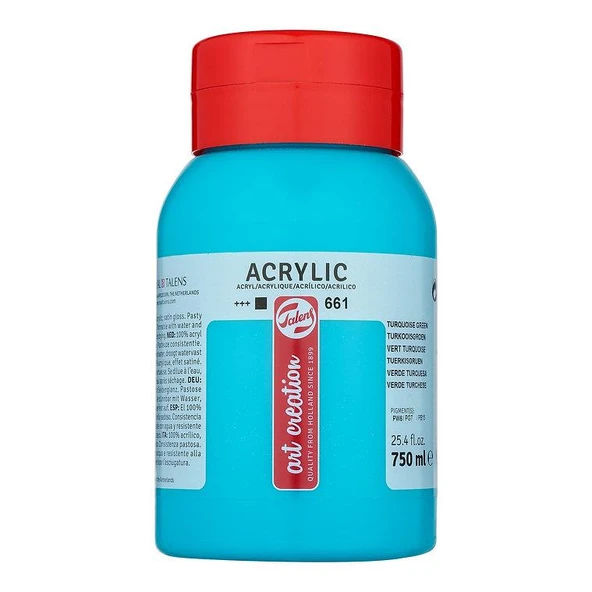 TALENS ARTCREATİON AKRİLİK 750 ML TURKUAZ GREEN 661 ürün görseli 1