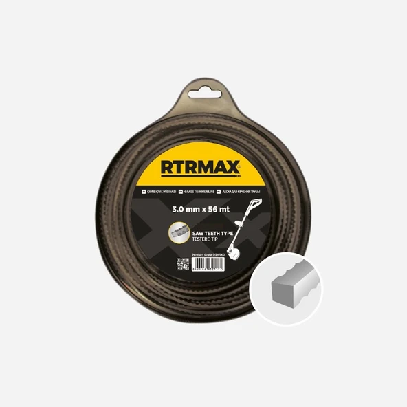 RTY345 Tırpan Misinası Testere Gri 3.5 mm x 35 Mt ürün görseli 1