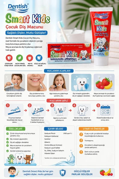 Dentish Çocuk Diş Macunu 100 ml ürün görseli 1