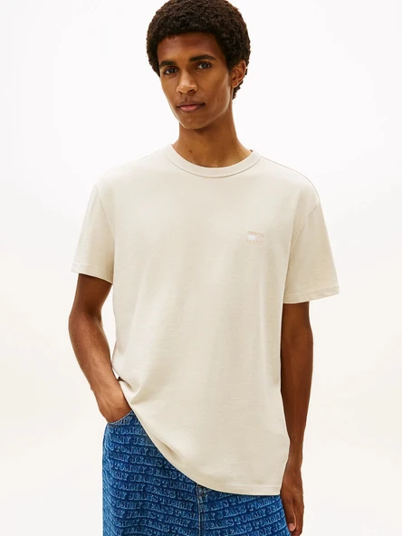 Tommy Hilfiger   TJM REG BADGE TEE EXT Erkek Beyaz T-Shirt - DM0DM22667 ürün görseli 1