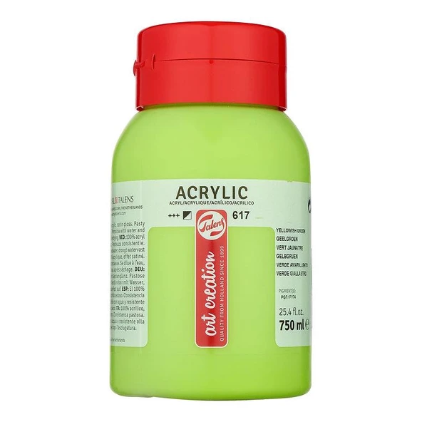 TALENS ARTCREATİON AKRİLİK 750 ML YELLOW GREEN 617 ürün görseli 1
