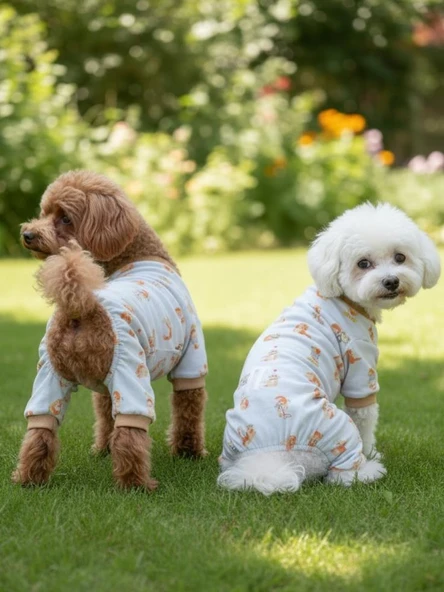 Bejjy Pamuklu Köpek Tulum Pijama - Resim 7