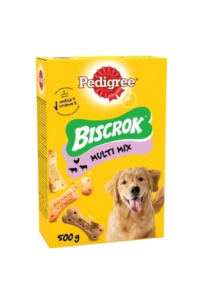 Pedigre Biscrok Multi Mix Köpek Ödül Bisküvisi 500 gr X 2 Adet ürün görseli 1