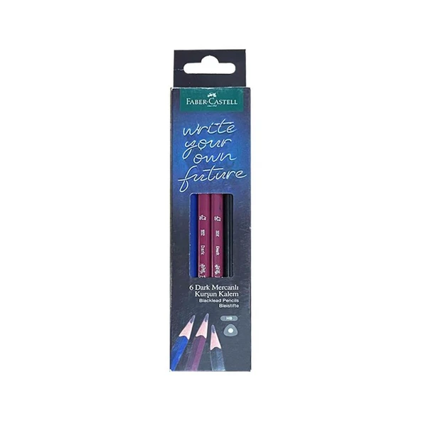 Faber Castell Kurşun Kalem Dark Mercanlı HB 6'Lı ürün görseli 1
