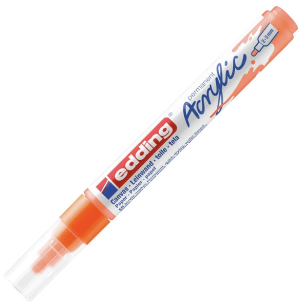 Edding Akrilik Markör Orta Uçlu E-5100 Fosforlu Turuncu 066 ürün görseli 1