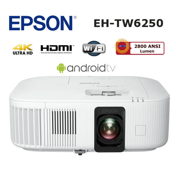 EPSON EH-TW6250 Ev Sinema Projeksiyonu (Ultra HD 4K, Android TV) ürün görseli 1