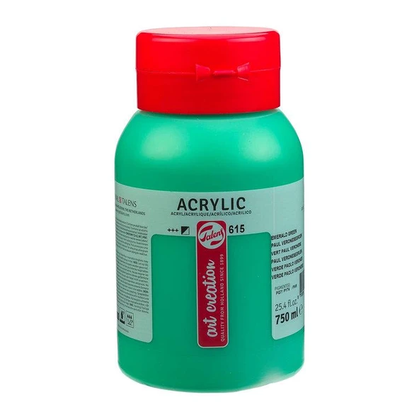 TALENS ARTCREATİON AKRİLİK 750 ML EMERALD GREEN 615 ürün görseli 1