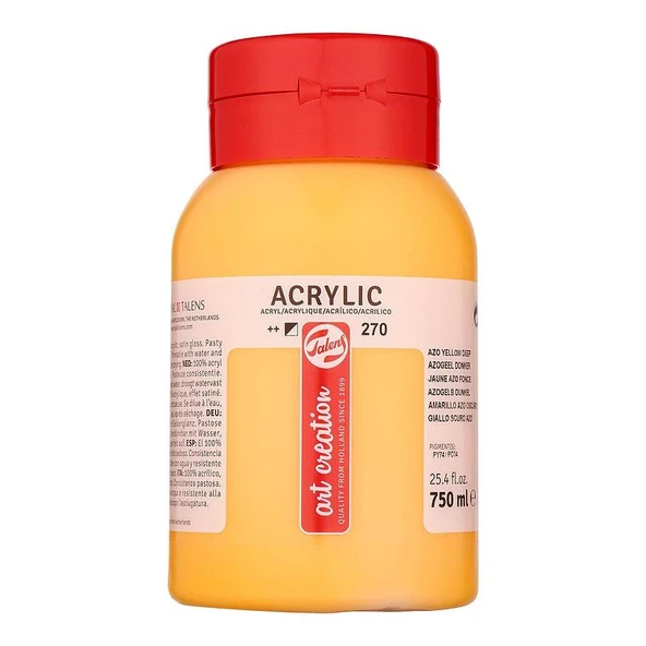 TALENS ARTCREATİON AKRİLİK 750 ML AZO YELLOW DEEP 270 ürün görseli 1