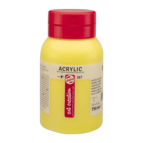 TALENS ARTCREATİON AKRİLİK 750 ML AZO LEMON YELLOW 267 ürün görseli 1