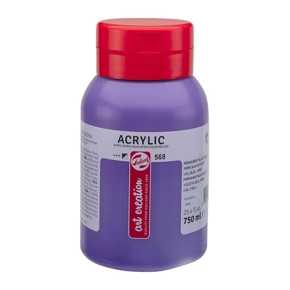 TALENS ARTCREATİON AKRİLİK 750 ML PERMANENT BLUE VIOLET 568 ürün görseli 1
