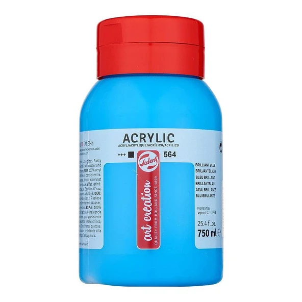 TALENS ARTCREATİON AKRİLİK 750 ML BRILLIANT BLUE 564 ürün görseli 1