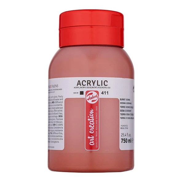TALENS ARTCREATİON AKRİLİK 750 ML BURNT SİENNA 411 ürün görseli 1