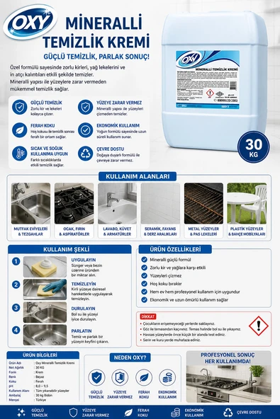 Oxy Mineralli Temizlik Kremi 30 kg ürün görseli 1