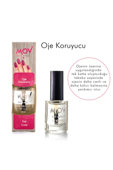MOV Oje Koruyucu Top Coat 12 ML ürün görseli 1