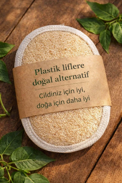 Kabak Lifli Oval Lastikli Yüz Ve Vücut Kesesi ürün görseli 1