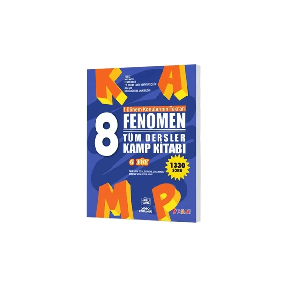 Fenomen Yayınları 8. Sınıf Tüm Dersler Kamp Kitabı ürün görseli 1