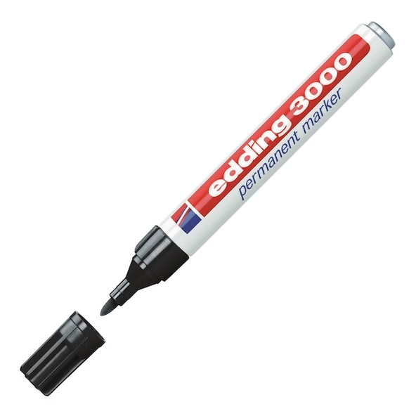 Edding Permanent Markör E-3000 Siyah ürün görseli 1