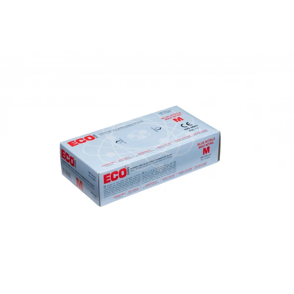 Mavi Pudrasız Nitril Eldiven Medium (M) - Resim 3