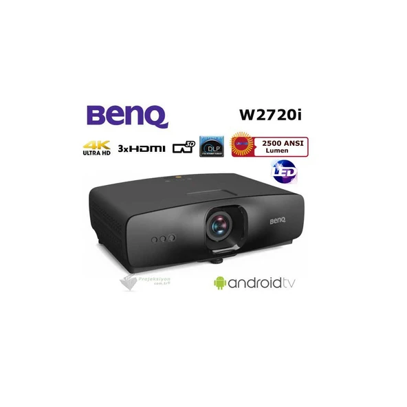 BenQ W2720i 4K LED Ev Sinema Projeksiyon Cihazı (Smart Kablosuz Android, Netflix) ürün görseli 1