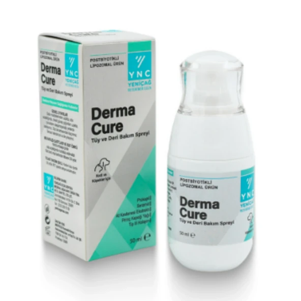 YNC Derma Cure 50 ml - Kedi ve Köpek İçin Kaşıntı Giderici, Mantar ve Egzama Karşıtı Bakım Spreyi ürün görseli 1
