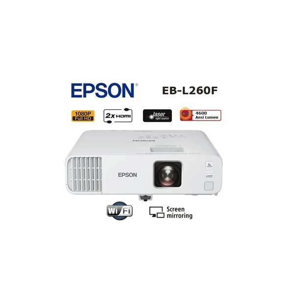 Epson EB-L260F Lazer Full HD 4600 Ansi Lümen Projeksiyon Cihazı ürün görseli 1
