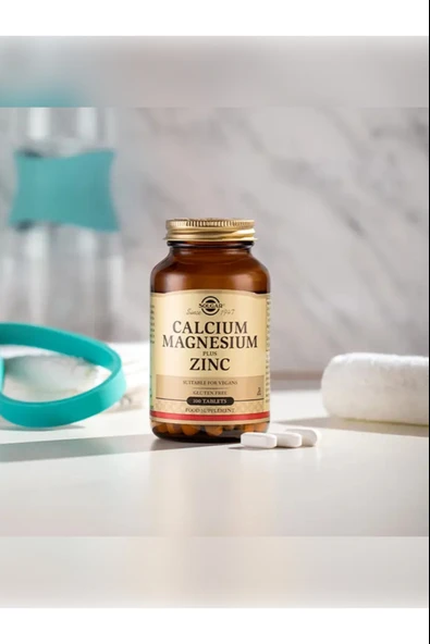 Solgar Calcium Magnesium Plus Zinc 100 Tablet - Resim 2