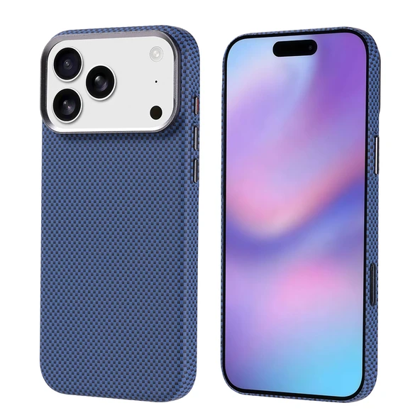 iPhone 17 Pro Max Kılıf Magsafe Şarj Özellikli Karbon Fiber Görünümlü Ultra İnce Premium Next Kapak ürün görseli 1