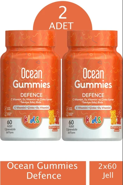 Ocean Gummies Defence 60 Çiğnenebilir Form 2 Adet ürün görseli 1