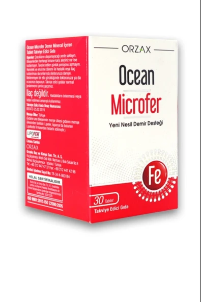Ocean Microfer 30 Tablet ürün görseli 1