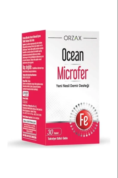 Ocean Microfer 30 Tablet ürün görseli 1