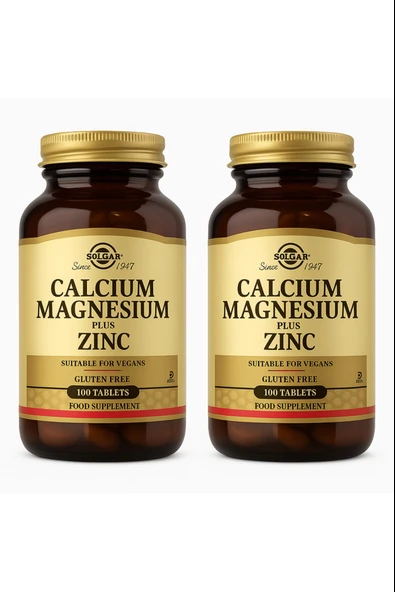 Solgar Calcium Magnesium Plus Zinc 100 Tablet 2 Adet ürün görseli 1