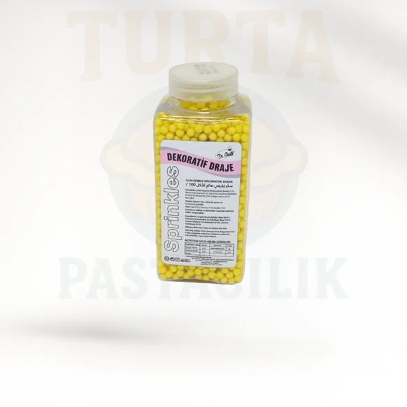 DR.GUSTO SPRINKLES 4 MM  250 GR SARI ürün görseli 1