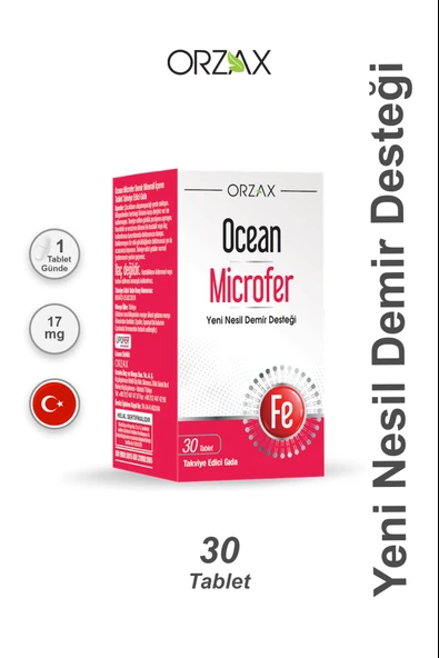 Ocean Microfer 30 Tablet ürün görseli 1