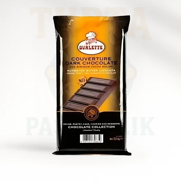 OVALETTE BITTER KUVERTÜR  2,5 KG ürün görseli 1