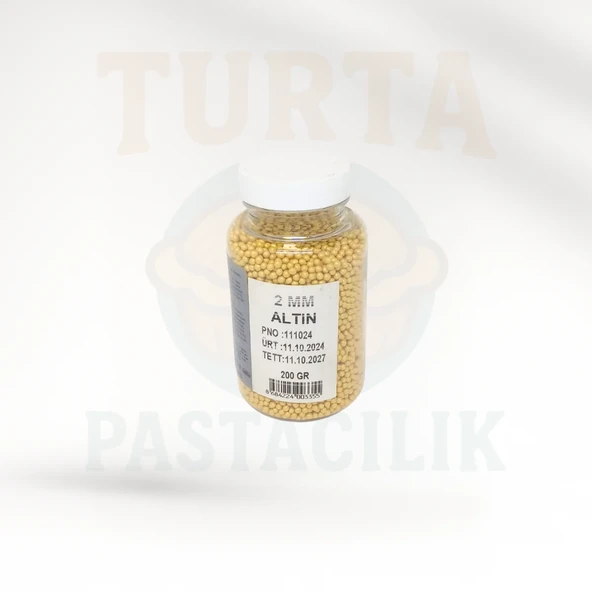 MY BAKE GOLD DEKORATİF DRAJE  2 MM ürün görseli 1