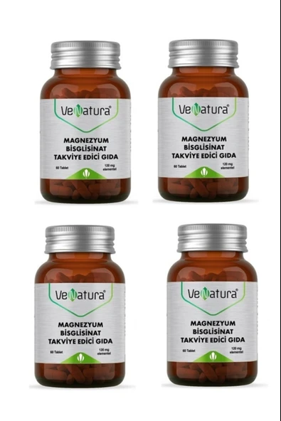 VeNatura Magnezyum Bisglisinat 60 Kapsül 4 Adet ürün görseli 1