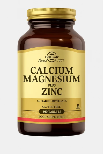 Solgar Calcium Magnesium Plus Zinc 100 Tablet ürün görseli 1