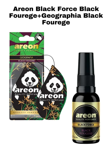 Areon Black Force Black Fourege Sprey+Geographia Black Fourege ürün görseli 1