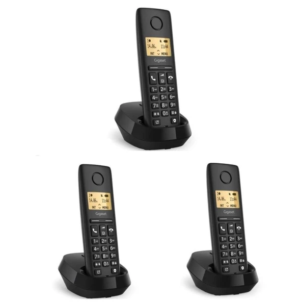 GİGASET PURE100 DECT TELEFON 3 LÜ KABLOSUZ OFİS İÇİ HABERLEŞME ürün görseli 1