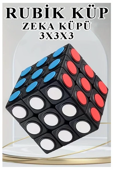 Rubik Küp 1 Adet Zeka Küpü Eğitici Oyuncak 3x3x3 Canlı Renkler Magic Cube 6x6 cm ürün görseli 1