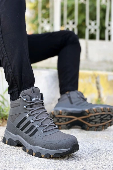 Big King Füme Çizgili Kauçuk Unisex Trekking Bot ürün görseli 1